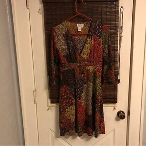 Raindrops By Papillon Midi  Dress